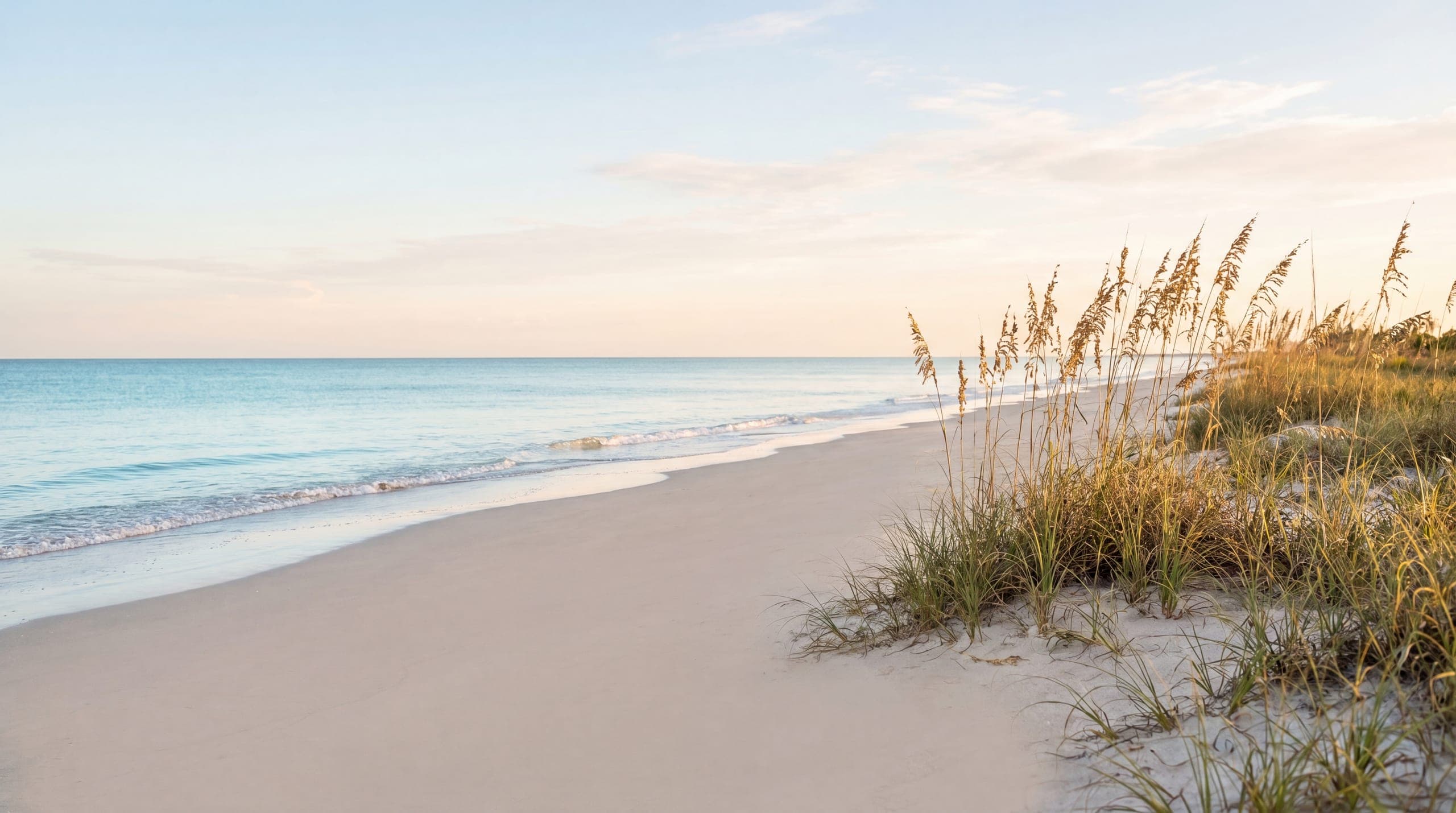 A quiet Casey Key beach on Florida's Gulf Coast